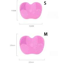 1片/5片装随机颜色硅胶清洁垫，美容工具清洁垫，日常清洁美容刷，化妆刷清洗垫，清洁垫，便携式，收纳整理，化妆品收纳，送女友礼物，送朋友的生日礼物，美容化妆品用品 - 彩色 - 查看 5