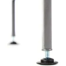 Seville Classics Sturdy Freestanding Storage Shelf for Bedroom Closet Entryway Dorm Room Organizer Stackable Durable Metal Shoe Rack Ash Gray Slat 3-Tier - Listón gris ceniza - Ver 7