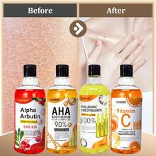 500ml 玻尿酸菸鹼醯胺維生素C AHA 面部精華液 斑點淡化修正液 美白保濕提亮身體精華液 節慶禮物 - 黃色 - 查看 7