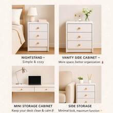 Large Vanity Desk With Light Mirror, Makeup Vanity Dressing Table With 4 Drawers, With Stool And Storage Shelves, Bedroom Vanity Table For Women' S Day (White) - Màu trắng (Không có ghế) - Xem 4