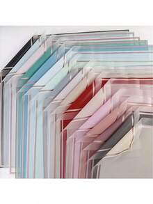 5pcs/10pcs/20pcs Jelly Film Waterproof Floral Wrapping Paper, Bed Sheet Flower Bouquet Gift Wrapping Florist Supplies, Mother's Day Gift Waterproof Flower Wrapping Paper, Used For Flower Arrangements, Gift Wrapping, Perfect For Mother's Day, Parties, Weddings And Any Special Occasion. Semi-Transparent And Easy To Use For DIY Projects - Multicolor - View 4