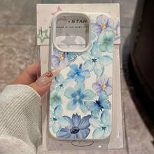 Funda de teléfono: Funda suave anti-caída de mariposa floral púrpura 7/8 Plus, funda simple y premium compatible con iPhone 14 Pro Max, funda de teléfono Apple 13, funda de pareja XS Max nueva 12 Pro anti-caída XR escarchada 11 unisex 13 cubierta completa 15 PRO funda suave 15 - Estilo 1 (1 pieza) - Ver 2