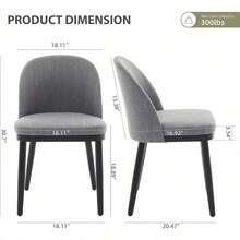 Dining Chairs - Grey - View 2