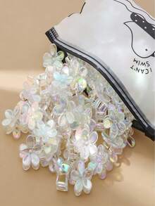 20pcs Girls Colorful Mini Butterfly Hair Clips, Holographic Laser Color, Suitable For Everyday Use - Multicolor - View 1