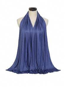 Women's Solid Color Khimar, Modest Casual Soft Comfortable Hijab For Daily Wear, Women's Islamic Clothing For All Seasons Modesty. - Multicolor - View 7