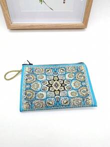 Ví đựng tiền xu thêu cho trẻ em mới, bộ 1/2/3/6 chiếc, họa tiết mắt quỷ, túi thêu hai mặt cho bé gái, túi đựng đồ di động, túi đựng mỹ phẩm cho bé gái, ví đựng thẻ đa chức năng, ví tiền, túi đựng mỹ phẩm chất lượng cao kiểu cổ điển, túi xách tiện dụng, ví đựng tiền xu họa tiết tinh tế. - Nhiều màu - Xem 8