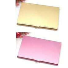 Portable Colorful Metal Aluminum Alloy Business Card Holder
