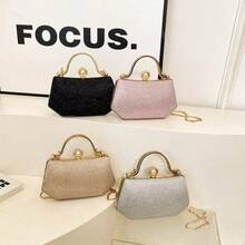 Multineos Comercial Women's Crossbody Party Bag With Glitter Detail And Waterproof Lining - Vàng - Xem 2