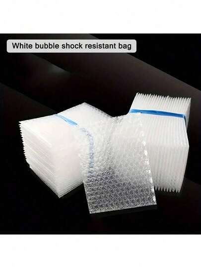 气泡信封，加厚透明白色气泡缓冲材料，防震防水/快速包装/经济实惠，适用于网店卖家、小企业主/手工艺者、电商物流/礼品包装/库存存储、返校季/万圣节
