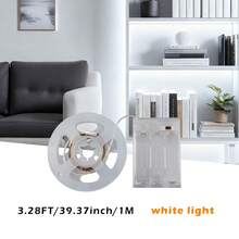 1 PC LED Strip Light With Warm Light/White Light Dual-Color Options, Comes With A Battery Box (AA Batteries Not Included), Providing Clear And Bright Light. Suitable For Mirror Lighting, Living Room And Bedroom Decoration, Stair Lighting, Holiday Decoration, And Creating Halloween And Christmas Ambiance Lighting. - Battery Box LED Strip - View 12