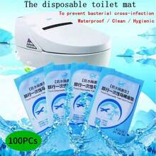10/50/100pcs Portable Individually Packaged Clear Disposable Toilet Seat Cover, Travel Portable Toilet Cover, Toilet Waterproof Cover, Toilet Seat Cover Portable Potty Seat Cover, Household Essentials, Essential Travel Accessories For Business Travel Camping Hospital Stations, Hotel Stays, When Going Out And Using Public Restrooms It Can Also Ensure Your Personal Hygiene Safety - Multicolor - View 9