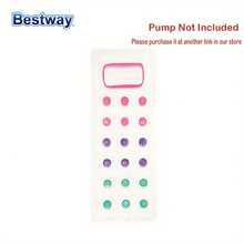 BestWay 43040 1件装 6'2" X 28"/1.88米 X 71厘米 日光浴泳池漂浮躺椅，188x71厘米 PVC 漂浮吊床，漂浮躺椅水上沙发沙滩垫，泳池沙滩海洋两用泳池躺椅漂浮垫，沙滩必备，泳池漂浮垫 - 粉色 - 查看 6