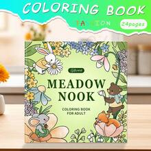GDTME 1 Pc Makeup Coloring Book, 24 Pages, Includes Many Cute Plush Makeup Items, Suitable For Adults And Children, Can Be Used As Back To School Gift, Spring Gift, Valentine's Day Gift, Stationery Or Home Decor, Size 7.9 X 7.9 Inches. - Multicolor - View 19