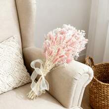 profumo di fiori secchi rosso/rosa, adatto per decorazione domestica, composizioni in vaso, decorazioni per matrimoni e altri abbellimenti degli spazi. Perfetto per il Ringraziamento, San Valentino, Natale, Capodanno e Primavera - Rosa - Visualizzare 9