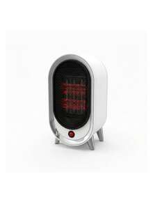 Calentador Portátil Eléctrico 900W con 2 Velocidades, Protección contra Sobrecalentamiento y Antivuelco; (10.5*13.5*24.5 cm). Bluelander - Blanco - Ver 6