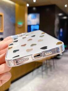 透明心形保护壳，防震，兼容 16/11/16pro/16plus/16promax/16e/15Promax/13/14/12/XS/XR/7G/8P，兼容三星 Galaxy 10/9/Note9/12c/Note11pro/Note8Pro，国际版，非国内版 - 彩色 - 查看 6