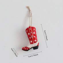 1件树脂迷你靴子模型配件复古装饰摆件钥匙扣装饰包挂件工艺品 - 彩色 - 查看 10