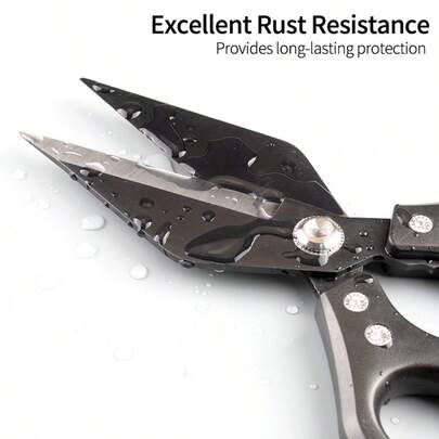 Ciseaux de cuisine en acier inoxydable robustes, lame épaisse et large en matériau d'alliage, puissants pour couper la volaille, le canard, l'oie et les os de poisson