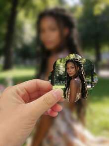 1/3个个性化照片加厚冰箱贴 - 定制照片硬磁铁 - 黑色磁性背衬 - 家居装饰礼品、情人节礼物、送她的礼物、送他的礼物、送妈妈的礼物、送朋友的礼物、家居装饰、装饰品、个性化礼物、定制礼物