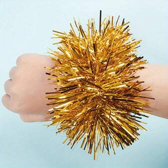 1pc Wrist Flower - Tassel Bracelet & Headpiece, Suitable For Dance, Theater Performance, Cheerleading, Parties And Gatherings