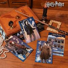 Harry Potter 哈利波特雪夜系列明信片，盲盒套装 - 德拉科、赫敏、罗恩和哈利卡片，贺卡，生日派对礼物和收藏品 - 彩色 - 查看 11