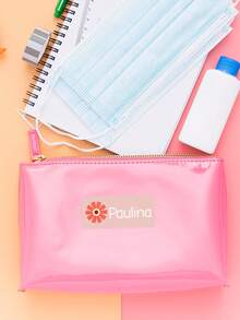 1-256pcs Customizable Name Labels, Iron-On Clothing Labels And Waterproof Stickers, Printable Text, Suitable For School, Daycare, Summer Camp, Sportswear, Backpacks, Lunch Boxes, Water Bottles, For Children, Youth, Adults, Family And Friends. Tear-Resistant, No Residue, Reusable Adhesive Labels - Rose Red - View 4