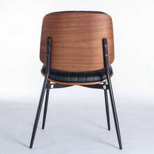 Dining Chairs - Black + PU Leather + Foam - View 8