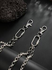 1pc Gothic Style Geometric Cross Chain Layered Tassel Charm Jewelry Pants Chain, Punk Hip-Hop, Vacation Party, Casual Daily, Street Snap, Wedding, Rock Party, Unisex Gift For Couples, Holiday Birthday - Pants Chain - View 7