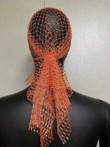 1 Peça Tiara de Rede de Cristal e Strass, Acessório de Cabelo de Tela Brilhante, Faixa de Cabelo Elástica, Tiara de Noiva Elegante, Decoração de Cabelo Personalizada, Adequada para Uso Diário, Dança, Casamento, Festa, Eventos, Dia dos Namorados e Mais - Branco - Visão 7