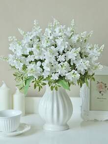 1/80 Stücke 32cm künstliche Phalaenopsis Orchidee, Kunstpflanze, Frühlingsdekoration, geeignet für Hochzeit, Brautparty, Heim-DIY, Partytisch, Heimdekoration, Valentinstag, Hochzeitsbogen, Zimmer, Küche, Esstisch, Tischmitte, Büro, Valentinsgeschenk, Ramadan-Dekoration - Weiss - Übersicht 1