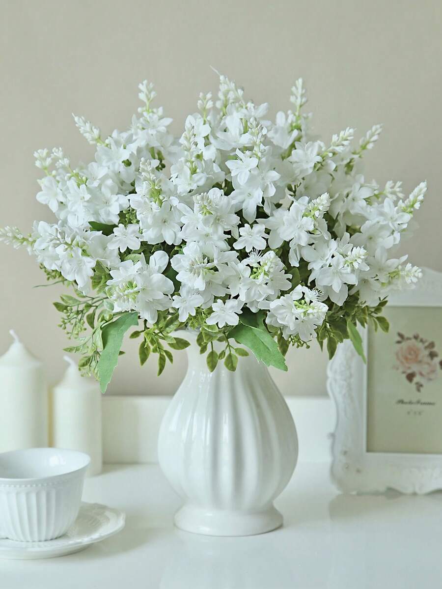 1/80 Stücke 32cm künstliche Phalaenopsis Orchidee, Kunstpflanze, Frühlingsdekoration, geeignet für Hochzeit, Brautparty, Heim-DIY, Partytisch, Heimdekoration, Valentinstag, Hochzeitsbogen, Zimmer, Küche, Esstisch, Tischmitte, Büro, Valentinsgeschenk, Ramadan-Dekoration - Weiss - Übersicht 1
