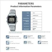 CASIO LA680WA Series Digital Watch, Stainless Steel Band Square Dial With LED Light, 5-Year Battery, 30M Water Resistant Unisex Wristwatch For Daily/Commute - one-size - View 6