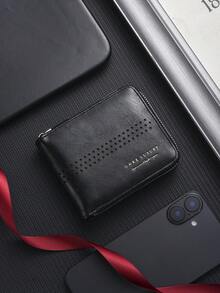 New Minimalist Men Short Zipper Wallet, Retro Fashion Multi-Card Slots Coin Purse Valentine's Day Gift Valentine'S Day - Multicolor - View 9