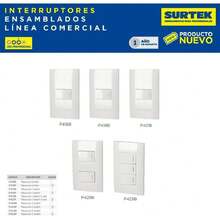 Placa con 2 interruptores sencillos blanco,37180454 - Multicolor - Ver 2