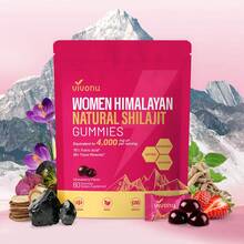 VivoNu Shilajit For Women, Contains Tongkat Ali, Ashwagandha*, Ginger, Saffron For Hormonal* Balance & Energy | Tasty Shilajit Strawberry Flavor With Pure Himalayans Shilajitn* (1 Bag) - 1袋 - 查看 1