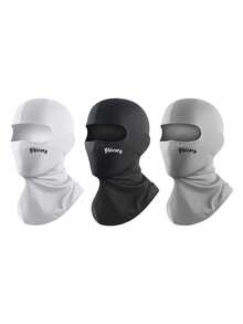 1件/套 男女通用四季通用纯色及印花哥特风弹力速干轻薄透气口罩，适合骑行、徒步、钓鱼等户外活动，防风，也适合日常通勤和运动。 - 彩色 - 查看 20