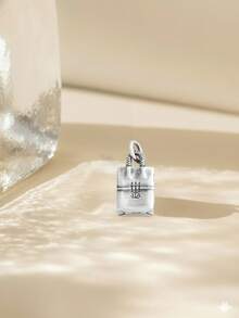 1个彩色吊坠，时尚吊坠，可手动夹在项链或手链上，DIY吊坠，独特时尚，适合日常、派对、宴会装饰 - 銀色 - 查看 11