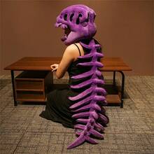 万圣节恐龙骨架头箍毛绒玩具，柔软蓬松，有灰色/黑色/白色/紫色可选。极具创意，是送给女友、孩子、家人和朋友的完美生日礼物；也适合情人节、复活节、母亲节、感恩节和派对装饰。 - 彩色 - 查看 18