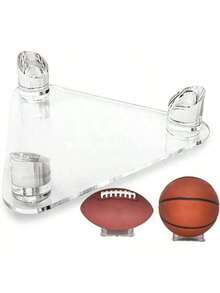 EstiloWADY Soporte De ExhibicióN De Bolas Soporte De Bola De AcríLico Soporte De Almacenamiento De ExhibicióN AcríLico Para Pelota De Baloncesto FúTbol Voleibol Rugby BalóN De Deportes TrofeosVersióN Mejorada - transparente - Ver 3