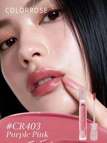COLORROSE 1件 5.5ml CR403 鏡面光澤唇釉，絲滑柔順，絲絨高飽和透明滋潤奶油質地，持久輕盈顯色，適合女性女孩日常通勤辦公派對 - 403 - 查看 8