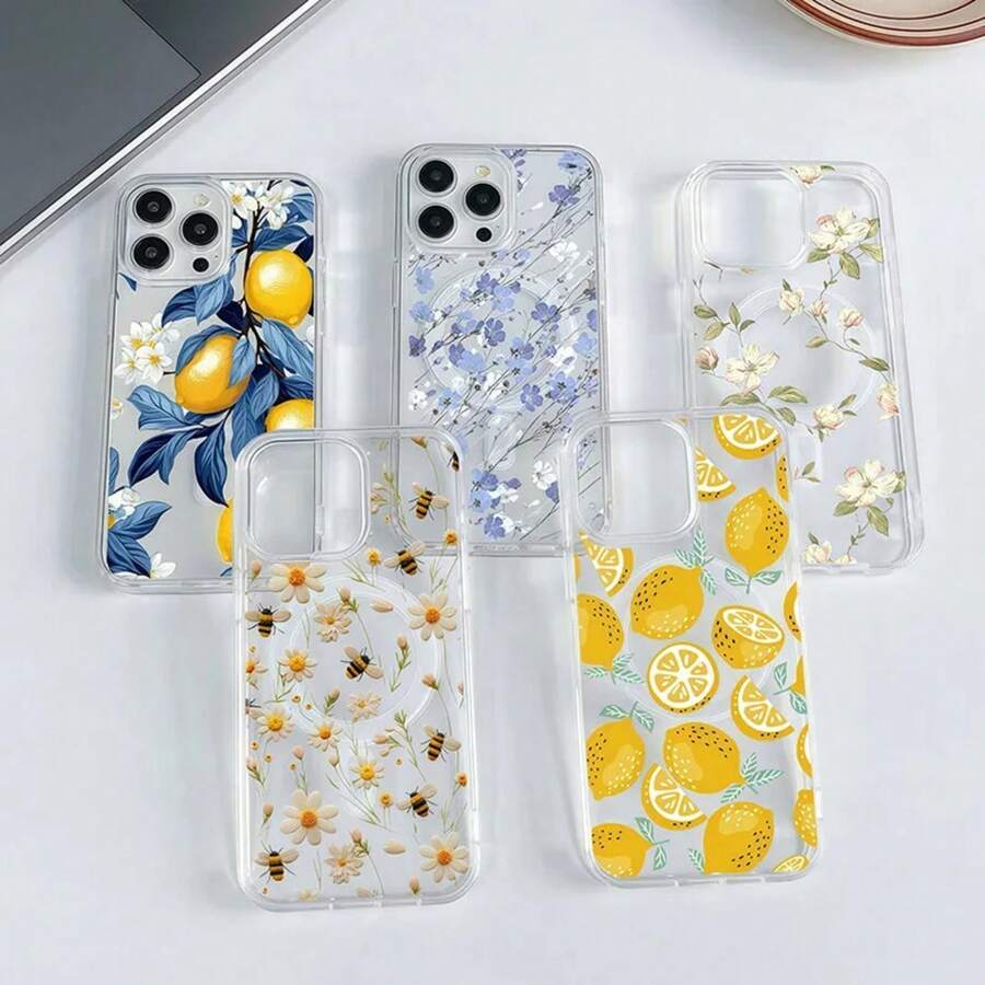 Summer Fruit Lemon Magsafe Wireless Charger Case For 17 16 Pro Max 17 Air 15 14 12 13 11 Pro Max Mini Phone Casing Flower. Christmas Accessories. 2026HOT Family 17 Pro Max Case New Year Mobile Phone Case Anime Mobile Phone Case Phone Case S25 Ultra Silicone Phone Case Cute Phone Cases Gifts Phone Cases Gifts For Men Cover De Cheap An Excellent Gift For Friends Gifts For Women - S19701 - 查看 1