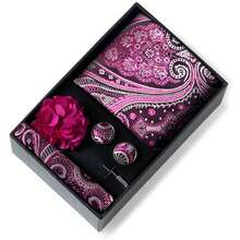 1 Set Dasi Motif Paisley Bunga untuk Pria, Kotak Hadiah, Pilihan Hadiah Ideal untuk Pria di Hari Libur, untuk Bisnis, Pernikahan, dan sebagai Aksesoris. - Warna campuran - View 10