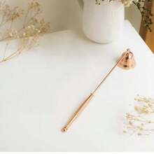 1PC Rose Golden Bell Shape Candle Extinguisher With A Long Handle, Stainless Steel Candle Snuffer Stainless SteelCandle Tools Accessories Candle Buffer Wax Candle Extinguisher With Handle Candlestick Candle Wicks Flame For Candle Lovers, Gift, Everyday Use, Putting Out Extinguish Candle Wicks Flame Safely Sweet Water Decor Black Candle Snuffer - Multicolor - View 3