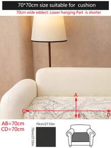 1 chiếc vỏ đệm sofa dùng được cả bốn mùa, kiểu dáng hiện đại tối giản, chống trượt, chống bụi và có thể giặt, mềm mại và không phai màu, thân thiện với thú cưng, phù hợp với sofa hình chữ L và sofa 1/2/3/4 chỗ ngồi cho phòng ngủ, văn phòng, phòng khách. - Màu be - Xem 15
