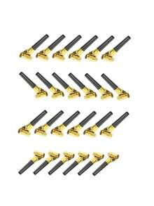 8 piezas de sopladores de fiesta y creadores de ruido, dispositivos de soplado para agregar una atmósfera alegre a las celebraciones de cumpleaños, diversas ocasiones y fiestas de cumpleaños, mini trompetas doradas, regalo del Día de San Valentín, regalo de cumpleaños, artículos de fiesta - Multicolor - Ver 2