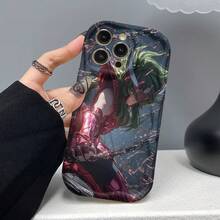 New Model Debut Curly Wave Border Phone Case Saint Seiya Red Battle Suit Phone Case Suitable For IPhone 17/16e/16/15/14/13/12/11/8/9630 Pro/Pro Max/Plus/X/XS/XR/XS MAX, Lens Protection, Protective Phone Case, Gift, Artistic Style Shell, Retro Aesthetics, Durable Cover, Tight Fit, Fashionable Appearance,  Accessories, Suitable For IPhone Users , Valentine's Gifts, Christmas Gifts - 混合顏色 1 - 查看 7