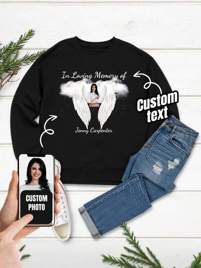 البلوزات الرياضية المخصصة، إصدار تذكاري، البلوزات الرياضية المخصصة بالصور، البلوزات الرياضية المخصصة، البلوزات الرياضية التذكارية، البلوزات الرياضية التذكارية، أجنحة الملاك، قمصان تذكارية للحب، قمصان تذكارية قابلة للتخصيص بالصور، قمصان تذكارية قابلة للتخصيص، قمصان تذكارية للعائلة قابلة للتخصيص، قمصان للأب والأم في السماء، قمصان تذكارية شخصية ملونة