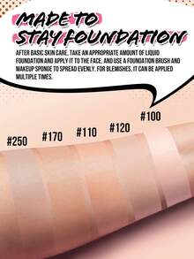 Misslyn 这款防水粉底持久不脱妆，提供均匀遮瑕，防水防晕染。质地柔滑，遮瑕力强，同时滋养肌肤。它是品牌美妆产品，也是一款适合女性和女孩的底妆单品。它是冬季的理想之选，也是对Y2K风格的完美诠释，时尚百搭。适合生日、情人节、派对、新年等各种场合。色号丰富，且不含动物成分，未进行动物实验。 - #120 - 查看 8