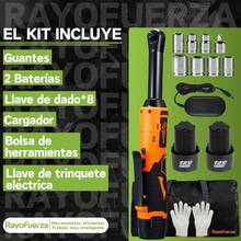 Pistola De Impacto Inalámbrico Llave De Trinquete Eléctrica - Naranja - Ver 2