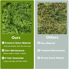 5.3oz/150g Musgo verde artificial, adecuado para plantas en maceta, manualidades, decoración de jardín de hadas, decoración DIY, maquetas, decoración de paredes, decoración de recipientes de vidrio, decoración de terrarios DIY - Disponible en paquetes de 30g y 50g. 10.6oz/300g Musgo verde artificial, adecuado para manualidades, decoración de plantas en maceta, decoración de jardín de hadas, decoración de mesa DIY, decoración de bodas y fiestas - Multicolor - Ver 7